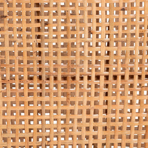 Baxton Studio bali Caspia Mid-Century Modern Dining Chair Set - 2 Solid Mahogany & Natural Rattan Chairs, Fully Assembled Caspia-Teak-DC