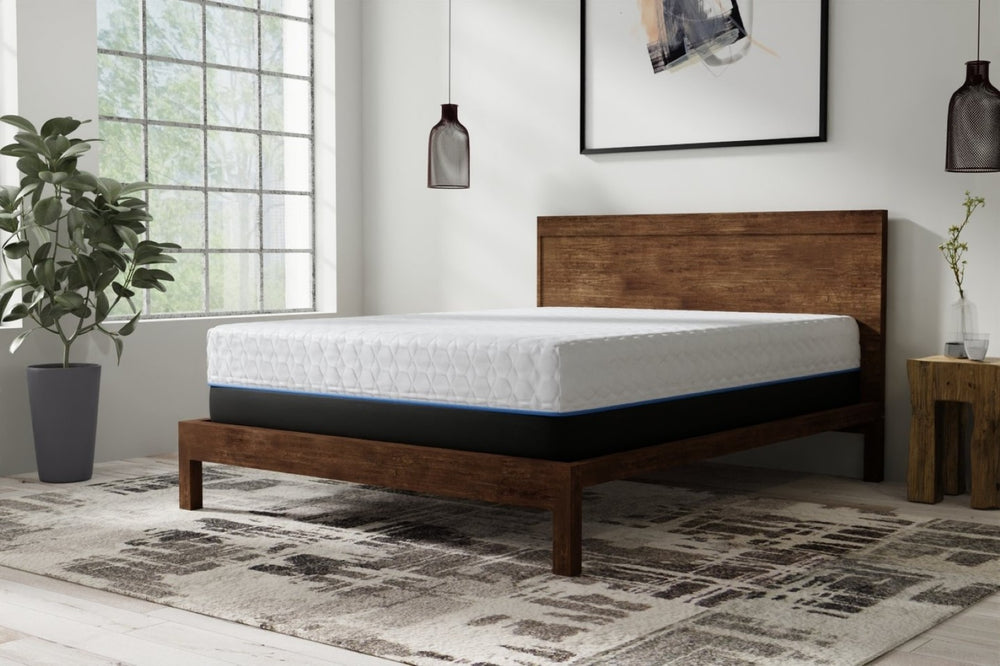 English Elm Copper Gel Plush Queen Mattress with Cooling Foam Layers and Pressure Relief Support B047P300725