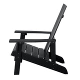 IDEAZ Plastic Wood Chair Black 1277GCT