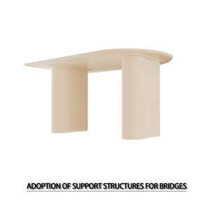 English Elm 63" Timeless Cream Mdf Dining Table Set With 4 Beige Pu Chairs & Black Metal Legs For Home Use W2189S00761