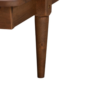 Baxton Studio Baxton Studio Flint Queen Platform Bed - Modern Ash Walnut Finish, Mid-Century Design, Easy Assembly MG0092-Ash Walnut-Queen