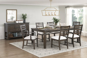 English Elm Classic Dark Counter Height Dining Table with Removable Leaf, Oak Veneer Construction, Seats 6 Stylishly Espresso 70 L x 46 W x 7.5 H B011P372233