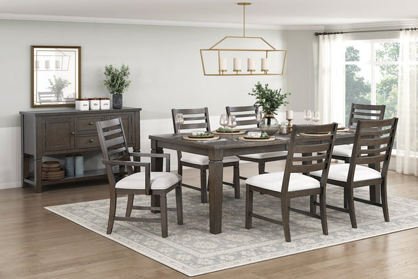 English Elm Classic Dark Counter Height Dining Table with Removable Leaf, Oak Veneer Construction, Seats 6 Stylishly Espresso 70 L x 46 W x 7.5 H B011P372233
