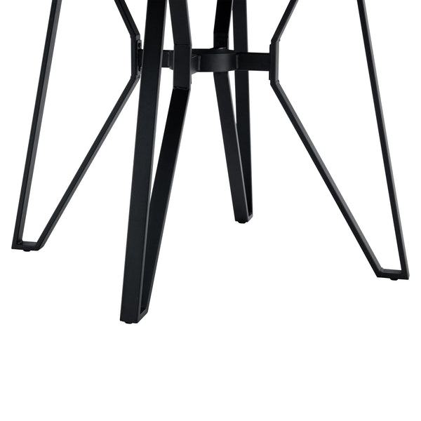 English Elm Christopher Knight Home® - 5-Piece Round Dining Set with Pedestal Table and Spindle-Back Chairs — Farmhouse Charm for 4 Ash Brown,Black 56487.00BLK_N771P205332A