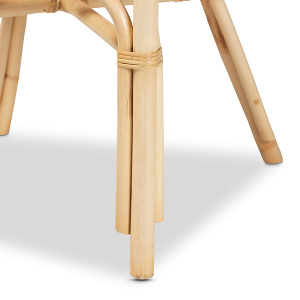 Baxton Studio bali Kaka Modern Bohemian Natural Rattan Dining Chair - Stylish Comfort for Casual Dining Spaces Kaka-Rattan-DC