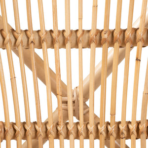 Baxton Studio bali Ammi Modern Bohemian Rattan Dining Chair - Handcrafted Natural Brown, Open-Back Design Ammi-Rattan-DC