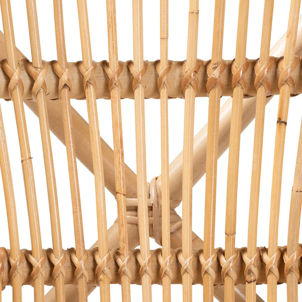 Baxton Studio bali Ammi Modern Bohemian Rattan Dining Chair - Handcrafted Natural Brown, Open-Back Design Ammi-Rattan-DC