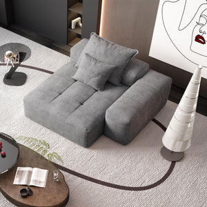 English Elm Modern Oversized Modular Sectional Sofa - Plush Chenille, No Assembly, 2 Pillows, 4 Colors Available! W1885P298455