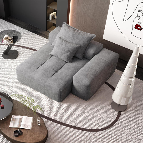 English Elm Modern Oversized Modular Sectional Sofa - Plush Chenille, No Assembly, 2 Pillows, 4 Colors Available! W1885P298455