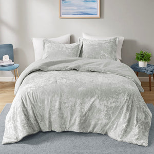 English Elm Full/Queen Mira Crushed Velvet Sherpa Reversible Comforter Set — Luxe Cozy Hypoallergenic, Dustproof, OEKO-TEX Certified Machine Washable Grey 11.02 L x 19.69 W x 11.02 H B035129822