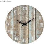 Wooden Roman Wall Clock - Weathered Blue 128-1009 Elk Home