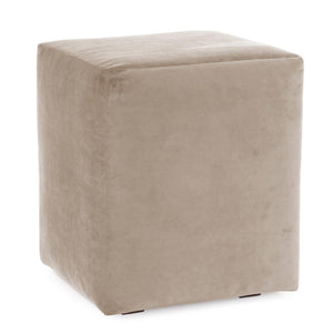 Howard Elliott Universal Cube Avanti Ottoman - Luxurious Faux Leather Side Table With Rich Grain Texture Appeal Brown 100% Polyester 128-224-howard-elliott
