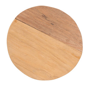 Baxton Studio bali Terah Mid-Century Modern Teak Wood Ottoman - Versatile Footstool & Accent Seat for Home Decor Solo-Natural-Stool