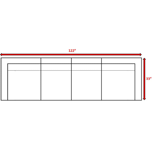 English Elm Outdoor Resin Wicker Seating Set Fully Assembled for Instant Use with Plush 5" Olefin Cushions and HDPE Craftsmanship Brown Mix B120S00081