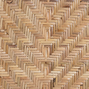 Baxton Studio bali Parthenia Mid-Century Modern Dining Chair - Two-Tone Black & Walnut Mahogany with Rattan Seat Promedane-Black Rattan-DC