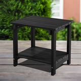 IDEAZ Plastic Wood Side Table Black 1283GCT