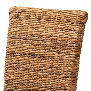 Baxton Studio bali Trianna Rustic Seagrass Dining Chair with Brown Wood Finish – Comfortable, Fully Assembled Design Florence Highback-Natural-DC