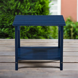 IDEAZ Plastic Wood Side Table Blue 1284GCT
