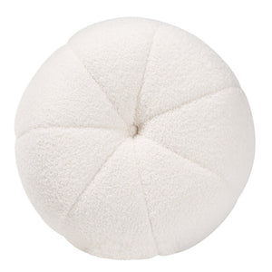 Baxton Studio Baxton Raelynn Modern Ivory Boucle Ottoman with Gold Metal Base – Chic Accent for Any Room 2212-Beige-Ottoman