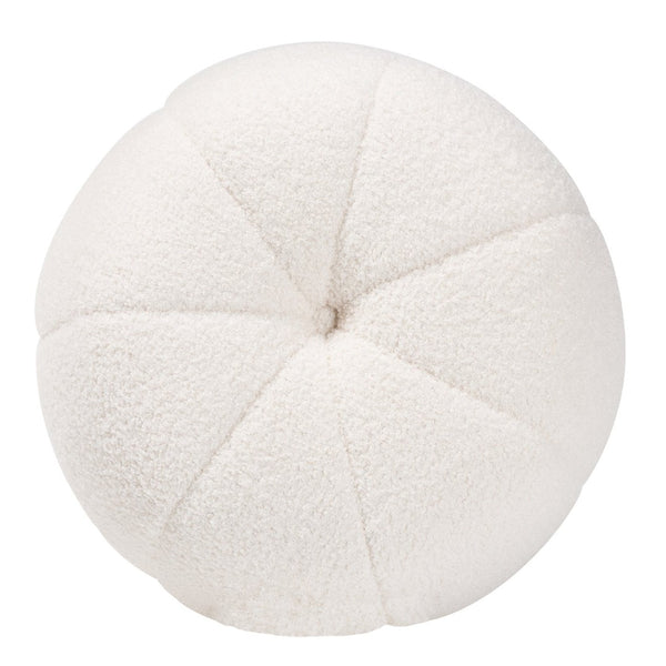 Baxton Studio Baxton Raelynn Modern Ivory Boucle Ottoman with Gold Metal Base – Chic Accent for Any Room 2212-Beige-Ottoman