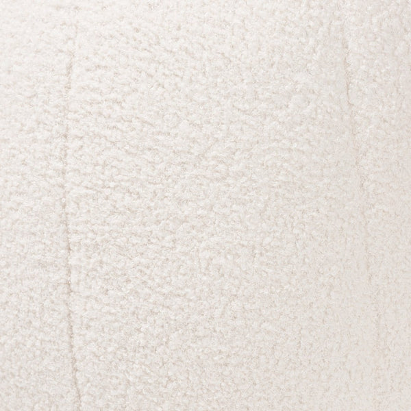 Baxton Studio Baxton Raelynn Modern Ivory Boucle Ottoman with Gold Metal Base – Chic Accent for Any Room 2212-Beige-Ottoman