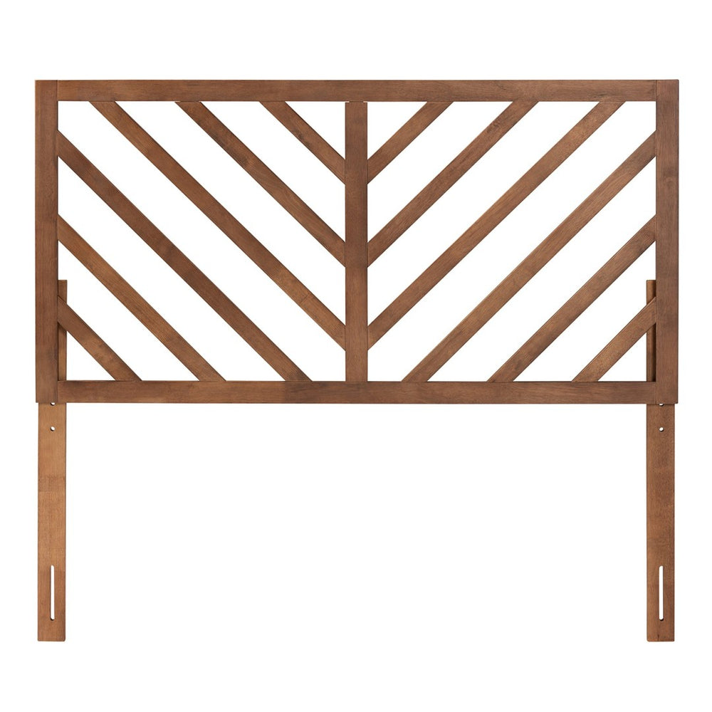 Baxton Studio Baxton Studio Belisma King Size Headboard - Modern Chevron Design in Ash Walnut for Elegant Bedrooms MG9785-Ash Walnut-HB-King