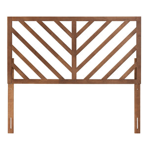 Baxton Studio Baxton Studio Belisma King Size Headboard - Modern Chevron Design in Ash Walnut for Elegant Bedrooms MG9785-Ash Walnut-HB-King
