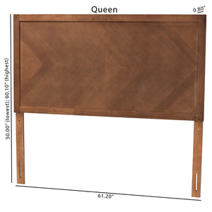 Baxton Studio Baxton Studio Terrian Queen Headboard - Classic Ash Walnut Finish with Adjustable Height Options MG9788-Ash Walnut-HB-Queen