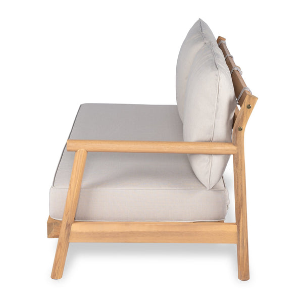 English Elm Christopher Knight Home® - Patio Acacia Wood Sectional Sofa With Chaise Lounge & Water-Resistant Cushions For Outdoor Comfort N772P262284B