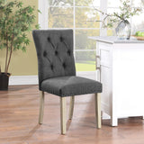 OSP Home Furnishings Preston Dining Chair  - Set of 2 Charcoal