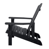 IDEAZ Plastic Wood Chair Black 1289GCT