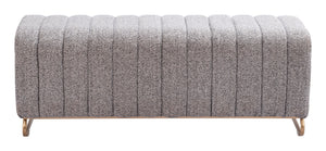 Pender Bench Stone Gray 110080 Zuo Modern