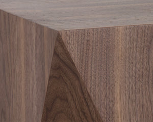 Sunpan Timmons End Table - Elegant Mid-Century Modern Design with Rich Walnut Veneer for Stylish Living Spaces