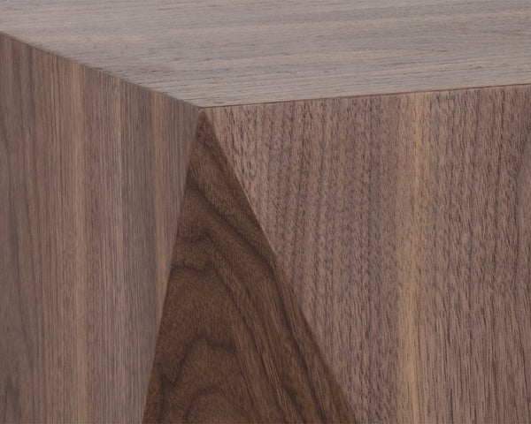 Sunpan Timmons End Table - Elegant Mid-Century Modern Design with Rich Walnut Veneer for Stylish Living Spaces