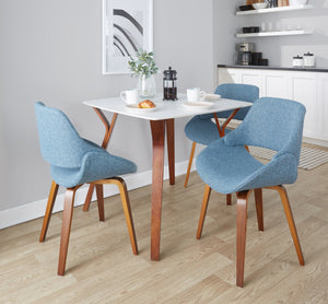 English Elm Dining/accent Chair Solid Wood Tapered Legs Cream Upholstery Mid-century Modern Seating B202P471318