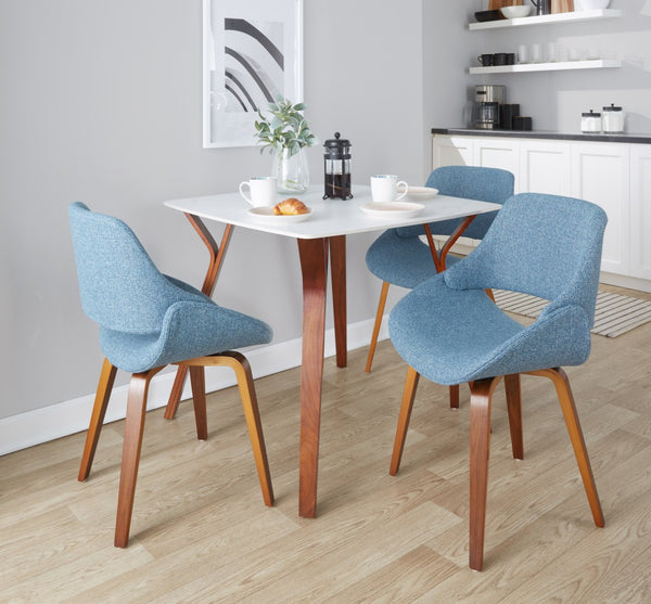 English Elm Dining/accent Chair Solid Wood Tapered Legs Cream Upholstery Mid-century Modern Seating B202P471318
