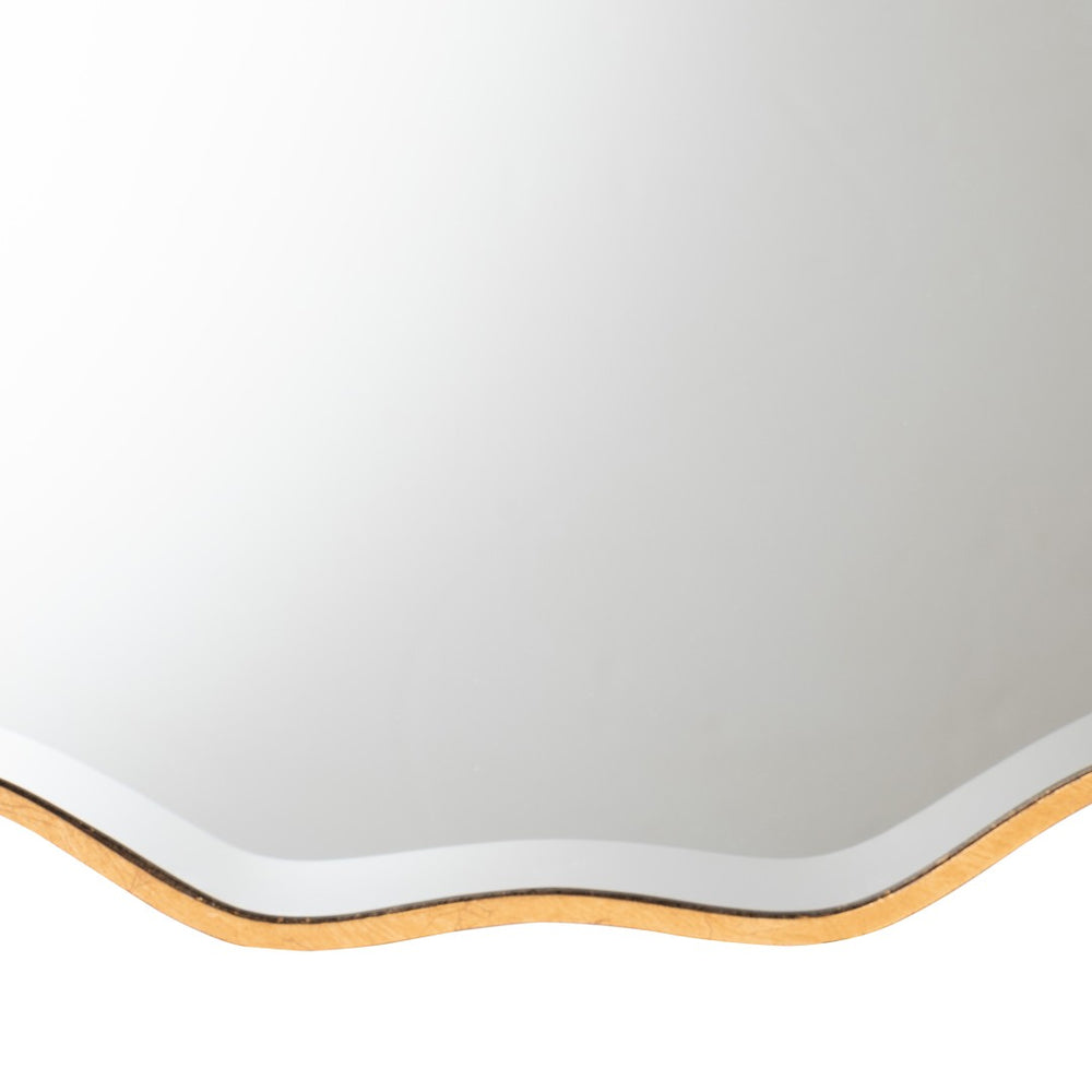 Baxton Studio Baxton Studio Weston Glam Antique Goldleaf Wall Mirror - Luxe Design for Entryways & Living Rooms RXW-8466