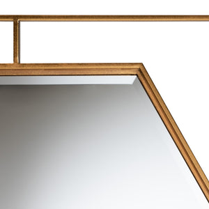 Baxton Studio Baxton Glam Hexagonal Antique Goldleaf Accent Wall Mirror - Modern Luxe Design for Any Space RXW-10419