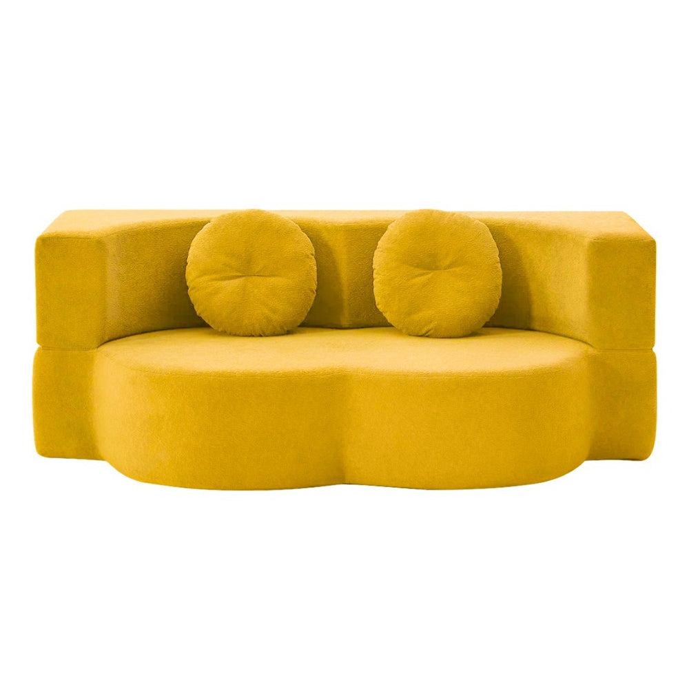 English Elm 2-In-1 Convertible Modular Sofa Bed With Memory Foam - No Assembly, Space-Saving Comfort For Any Room P1 W3653P355635-GIGA