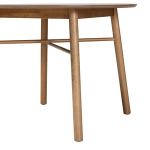 Baxton Studio Baxton Studio Denmark Round Dining Table in French Oak Brown - Mid-Century Charm for 4 Guests Denmark-French Oak-DT