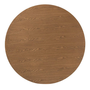 Baxton Studio Baxton Studio Denmark Round Dining Table in French Oak Brown - Mid-Century Charm for 4 Guests Denmark-French Oak-DT