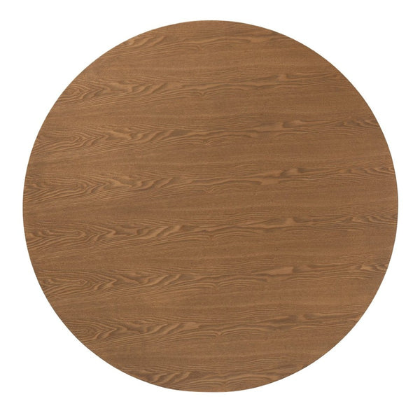 Baxton Studio Baxton Studio Denmark Round Dining Table in French Oak Brown - Mid-Century Charm for 4 Guests Denmark-French Oak-DT