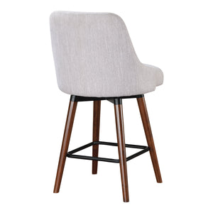 OSP Home Furnishings Bagford 26" Swivel Stool Fog / Med Esp