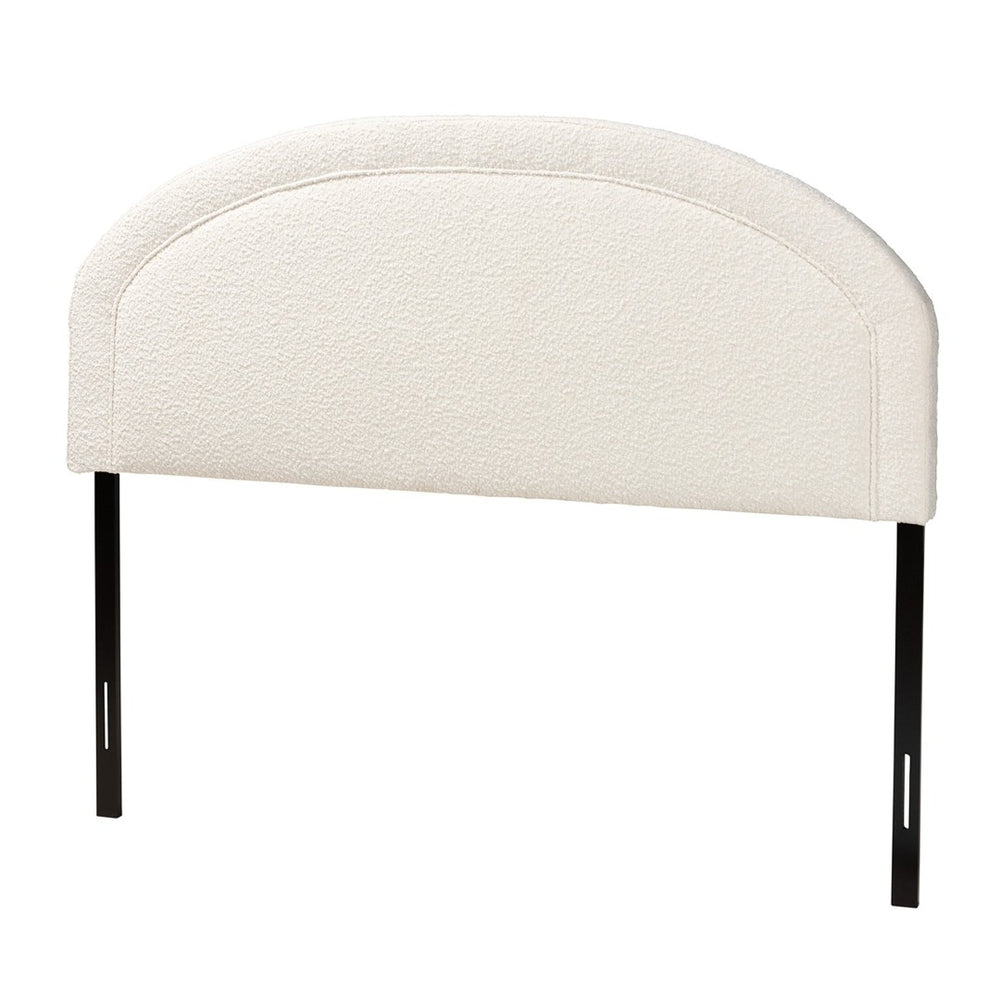 Baxton Studio Baxton Studio Fiana Modern Cream Boucle Queen Headboard - Stylish, Comfortable, Adjustable Design BBT61128-Maya-Cream-HB-Queen