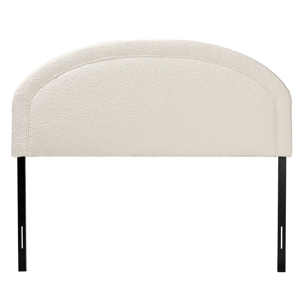 Baxton Studio Baxton Studio Fiana Modern Cream Boucle Queen Headboard - Stylish, Comfortable, Adjustable Design BBT61128-Maya-Cream-HB-Queen