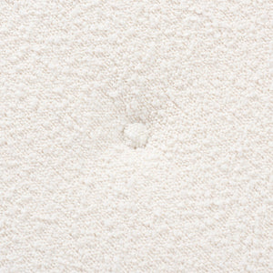 Baxton Studio Baxton Iliana Cream Boucle Ottoman – Stylish Japandi Footstool with Walnut Brown Legs for Small Spaces BBT5454-Maya-Cream/Walnut-Stool