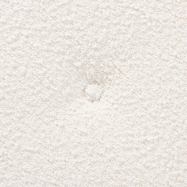 Baxton Studio Baxton Iliana Cream Boucle Ottoman – Stylish Japandi Footstool with Walnut Brown Legs for Small Spaces BBT5454-Maya-Cream/Walnut-Stool