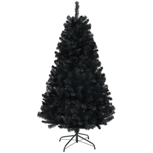 English Elm Homcom 6Ft Tall Unlit Artificial Christmas Tree With 1000 Branch Tips, Auto-Open Design, Steel Base W2225P249629