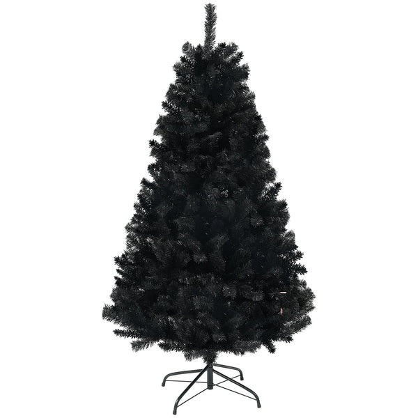 English Elm Homcom 6Ft Tall Unlit Artificial Christmas Tree With 1000 Branch Tips, Auto-Open Design, Steel Base W2225P249629