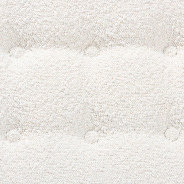 Baxton Studio Baxton Studio Japandi Cream Boucle Ottoman - Versatile Footstool & Accent Piece for Modern Spaces BBT5455-Maya-Cream/Walnut-Stool